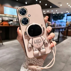 Electroplated Astronaut Shockproof Soft TPU Kickstand Case for Huawei Nova 11i Nova11 11Pro 11 Pro Ultra 11Ultra