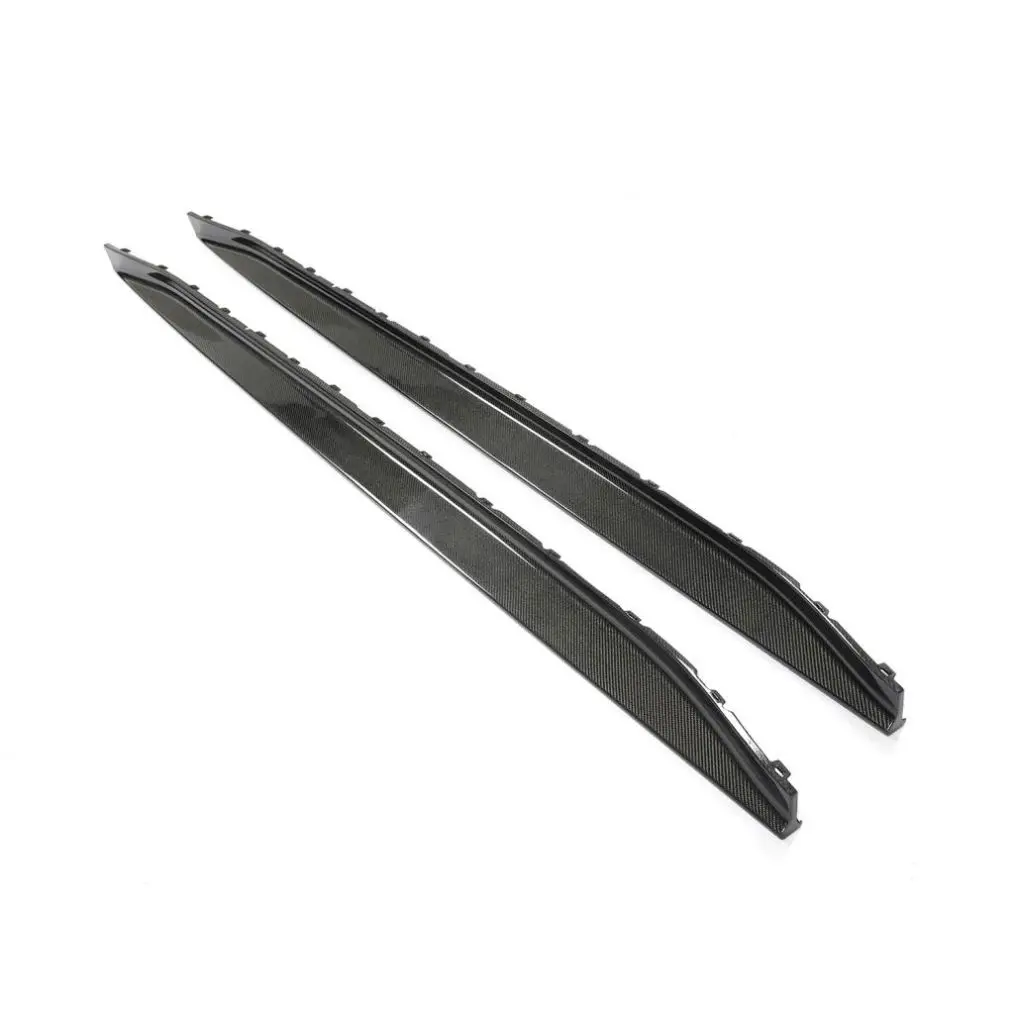 

2PCS REAL CARBON Side Skirt Extension Lip Panel Fit for BMW G82 G83 M4 2021UP