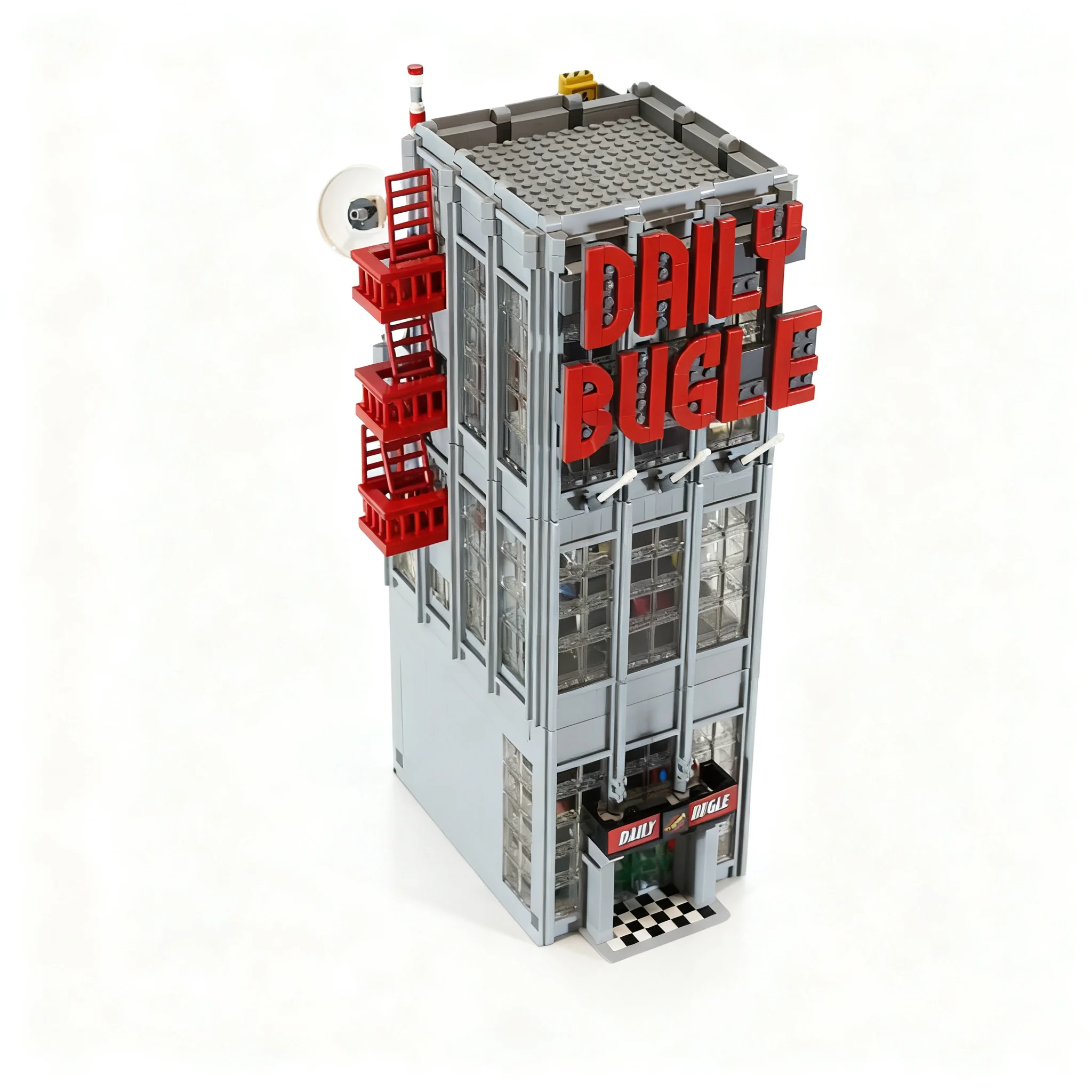 2177pcs MOC Optimized 16x32 Daily Bugle Super Heroes Marvelal Spider Model Building Blocks Architecture Christmas Gifts Toy 3D