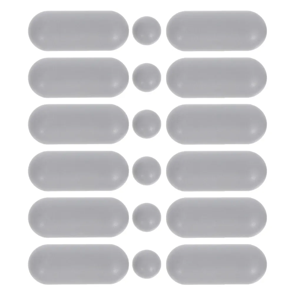 

18Pcs Universal Toilet Seat Bumpers Rubber Buffer Pads Waterproof Anti-Slip Replacement Parts for Hotel Bathroom Fixtures