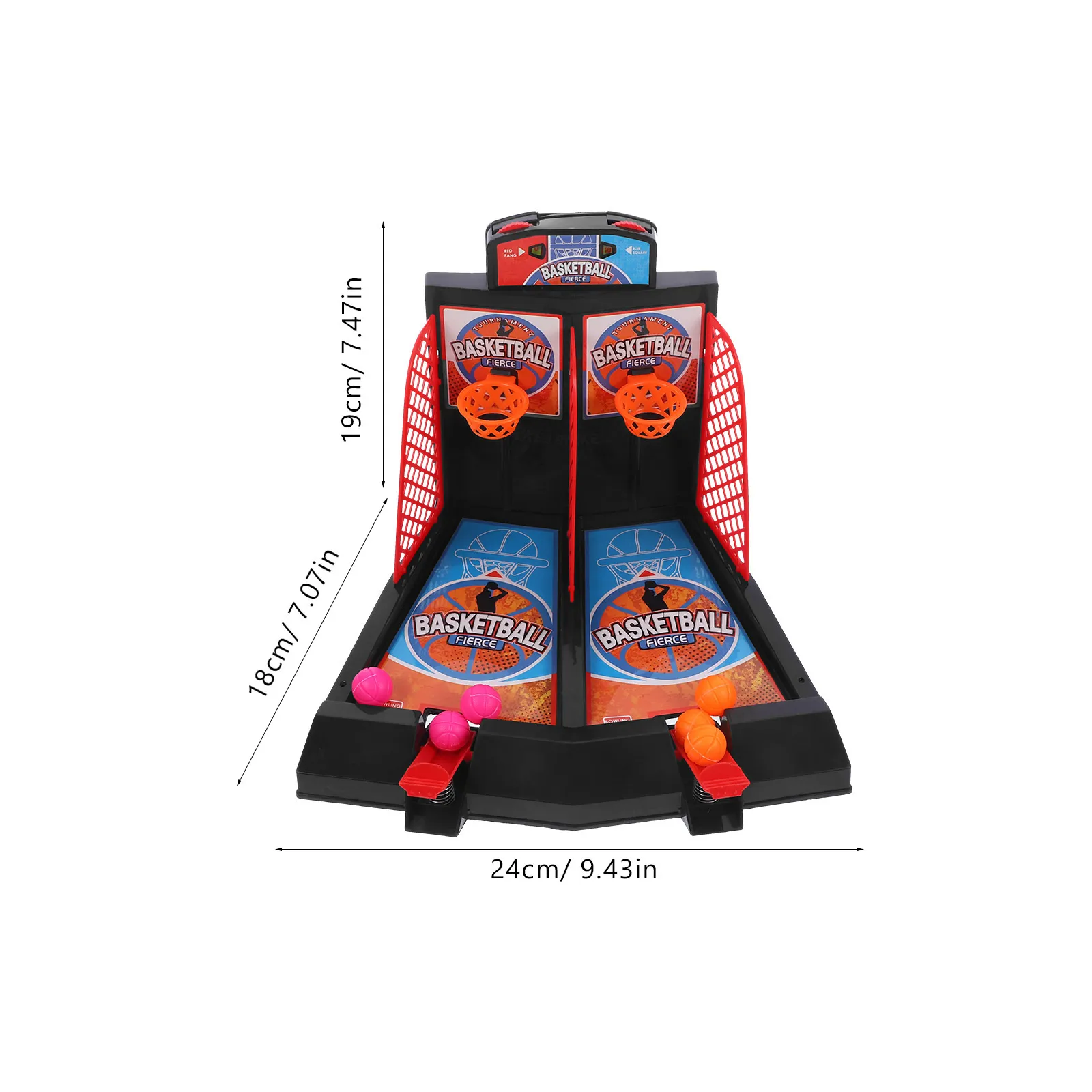 Mini gioco da tavolo da tavolo Canestro da basket Macchina da tiro con le dita Tavolo da festa Sport interattivo 2 giocatori Giochi Giocattoli con la palla per bambini