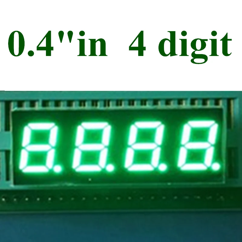 

20PCS 0.4 inch 4 Bit pure Green Digital Tube LED Display 7 Segment Common anode 0.4" 0.4in digital display