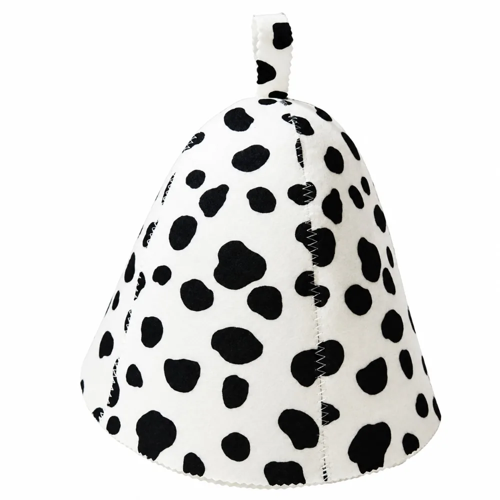 Gifts Leaf Pattern Sauna Hat Snowflake Felt Felt Sauna Cap Thickened Anti Heat Polka Dot Sauna Cap Unisex