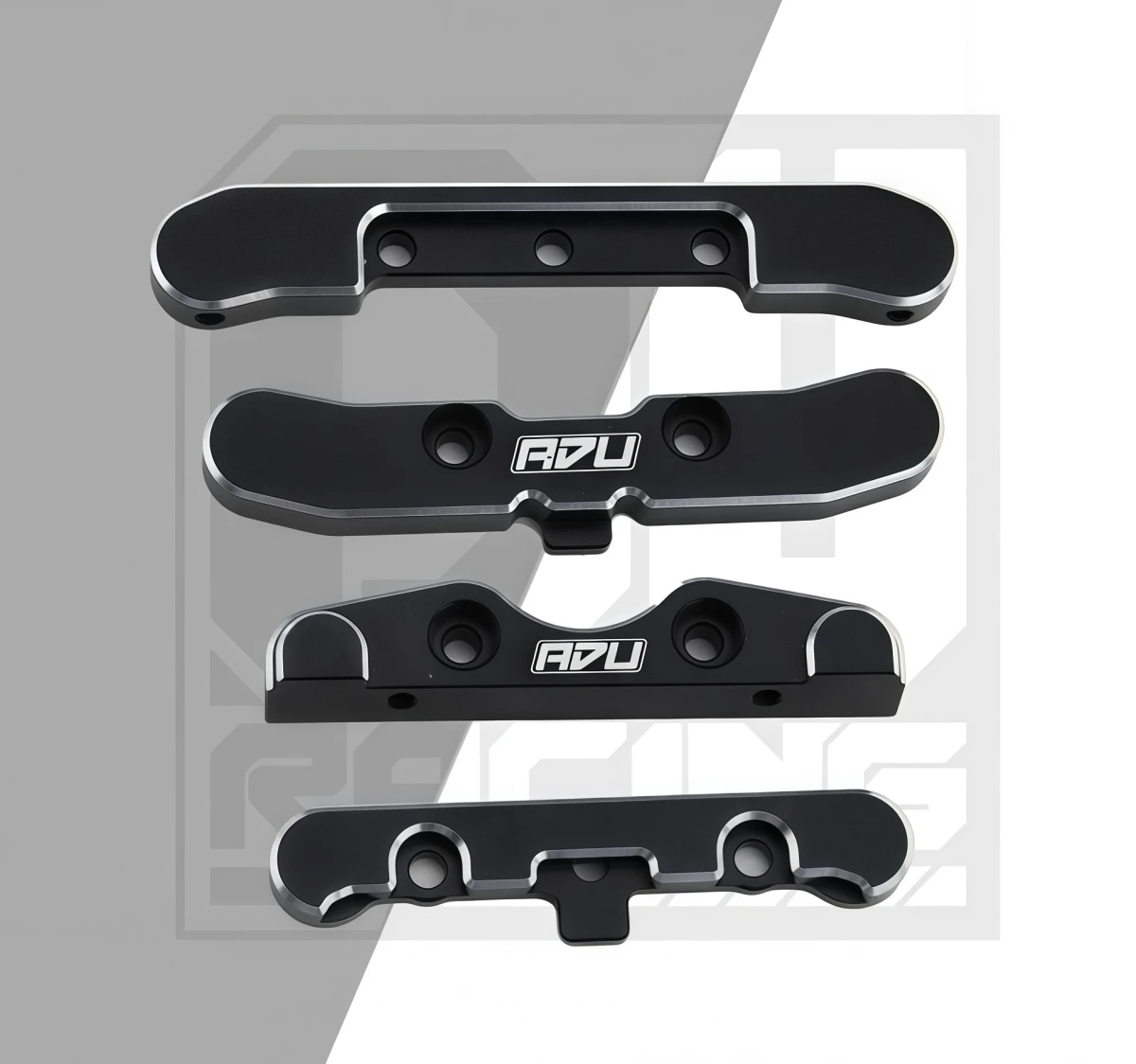 KM Traction Hobby New Rally Car Front & Rear Lower Arm Mount Set 7075-T6 Aluminum RC Upgrade Parts