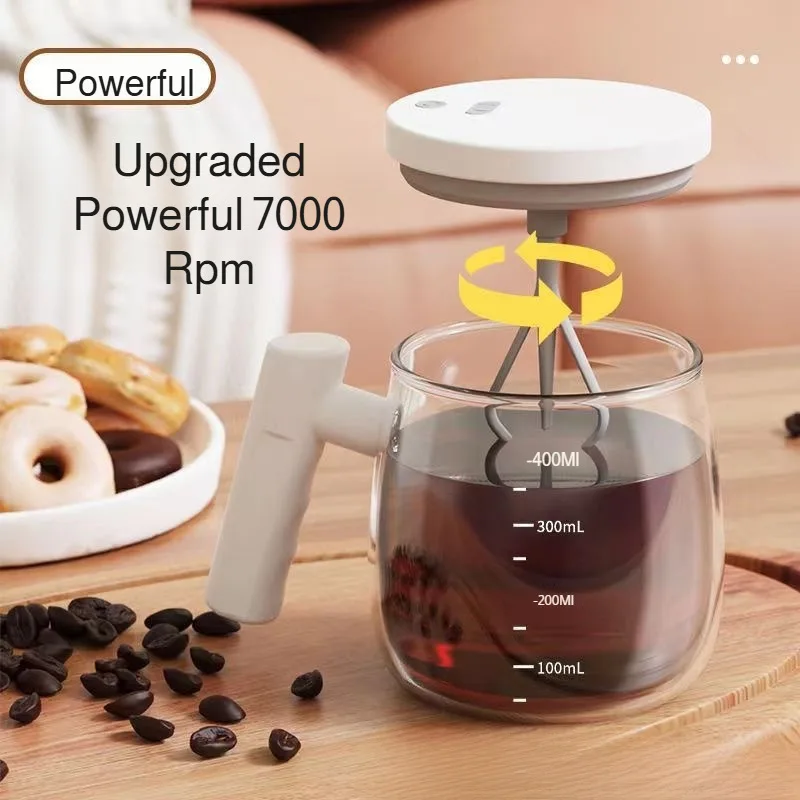 

Auto Stirring Mug Electric Stirring Cup Quiet Rotation Portable Coffee Stirrer Mug Smart Travel Cup Self Mixing Drink Mixer