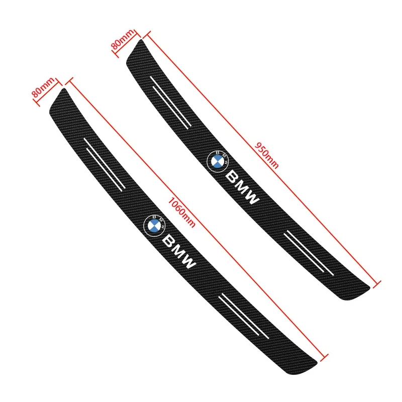 Carbon Fiber Car Trunk Rear Bumper Sticker Guard Plate Protector For BMW X1 X2 X3 X5 X4 X6 X7 G30 G20 G32 G11 G12 F40 F30 F20 F1 - view 3