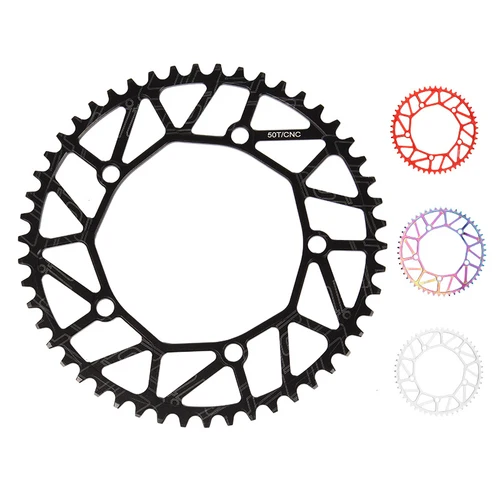 Imagen 2 del producto Litepro bicicleta plegable 130 Bcd corona plato 46 48 50 52 54 56 58 dientes bicicleta cadena anillo piñón Rotor platos y bielas corona de ciclismo