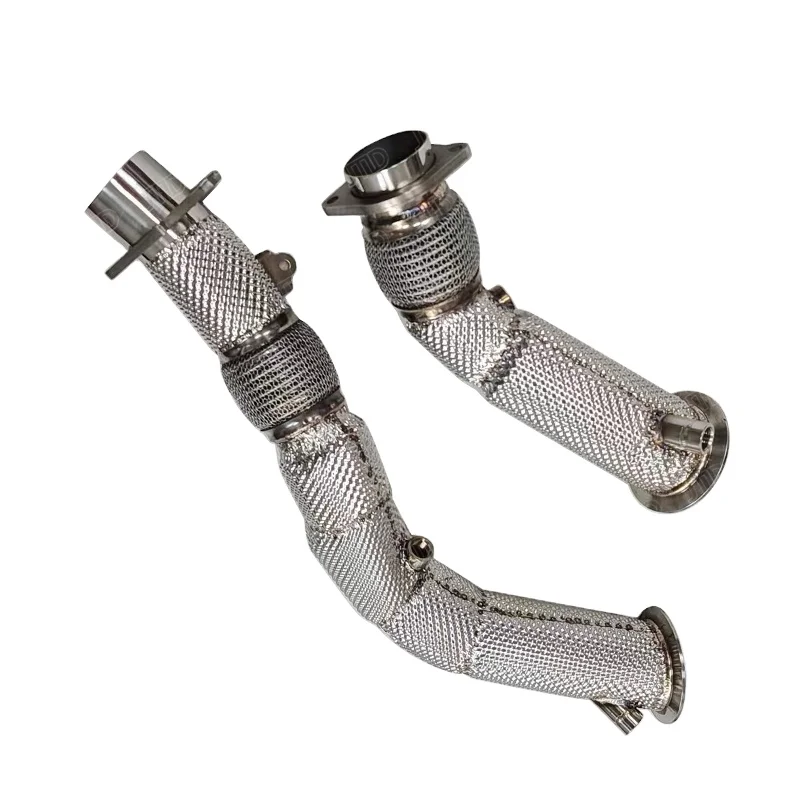 JTLD Performance 304 Stainless Steel Exhaust Downpipe For BMW F80 M3 F82 M4 F8X S55 Test Escapes Exhaust Pipes