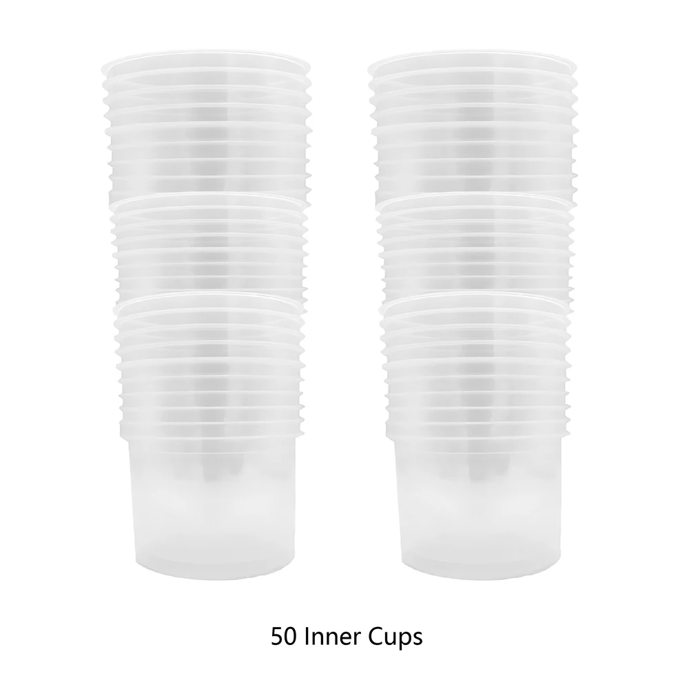 600ml Pneumatic Spray Gun Disposable No-Wash Cup Inner Cup Set 15Pcs 26Pcs 50Pcs 70Pcs