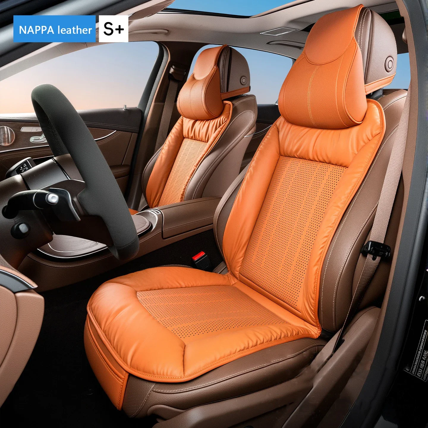 Upgraded Integrated Car Seat Covers Nappa Four-season Universal Seat Cushion For Lexus NX GS RX IS ES GX LX RC 200 250 350 LS