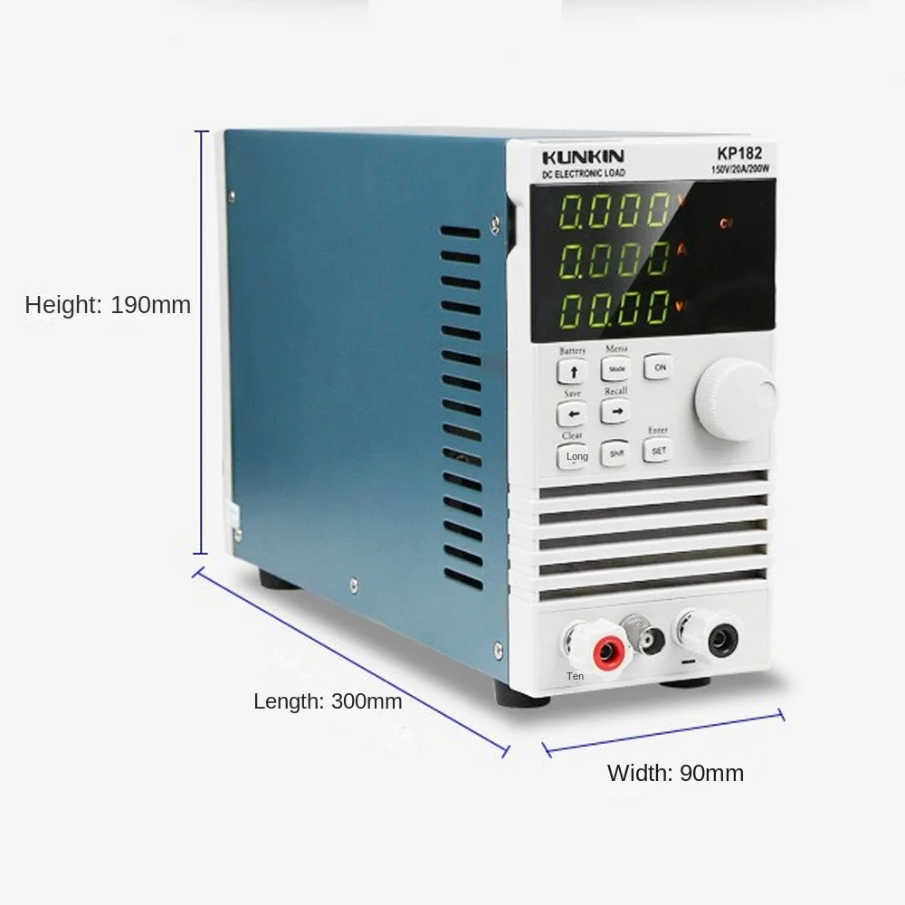 KUNKIN KP182/KP184 Single Channel Electronic DC Load meter 200W/150V/20A  400W/150V/40A Battery capacity power test aging