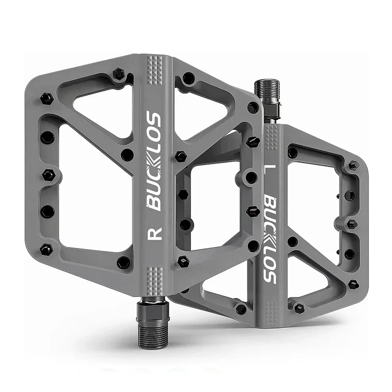 BUCKLOS Fietspedaal Ultralight pedaalplatform voor racefiets Mountainbike Antislip nylon afgedichte lagers Platte pedalen MTB-fietsonderdeel