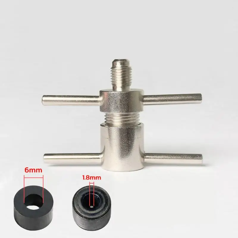 1Set 6mm Refrigeration Flushing Nozzle 1/4