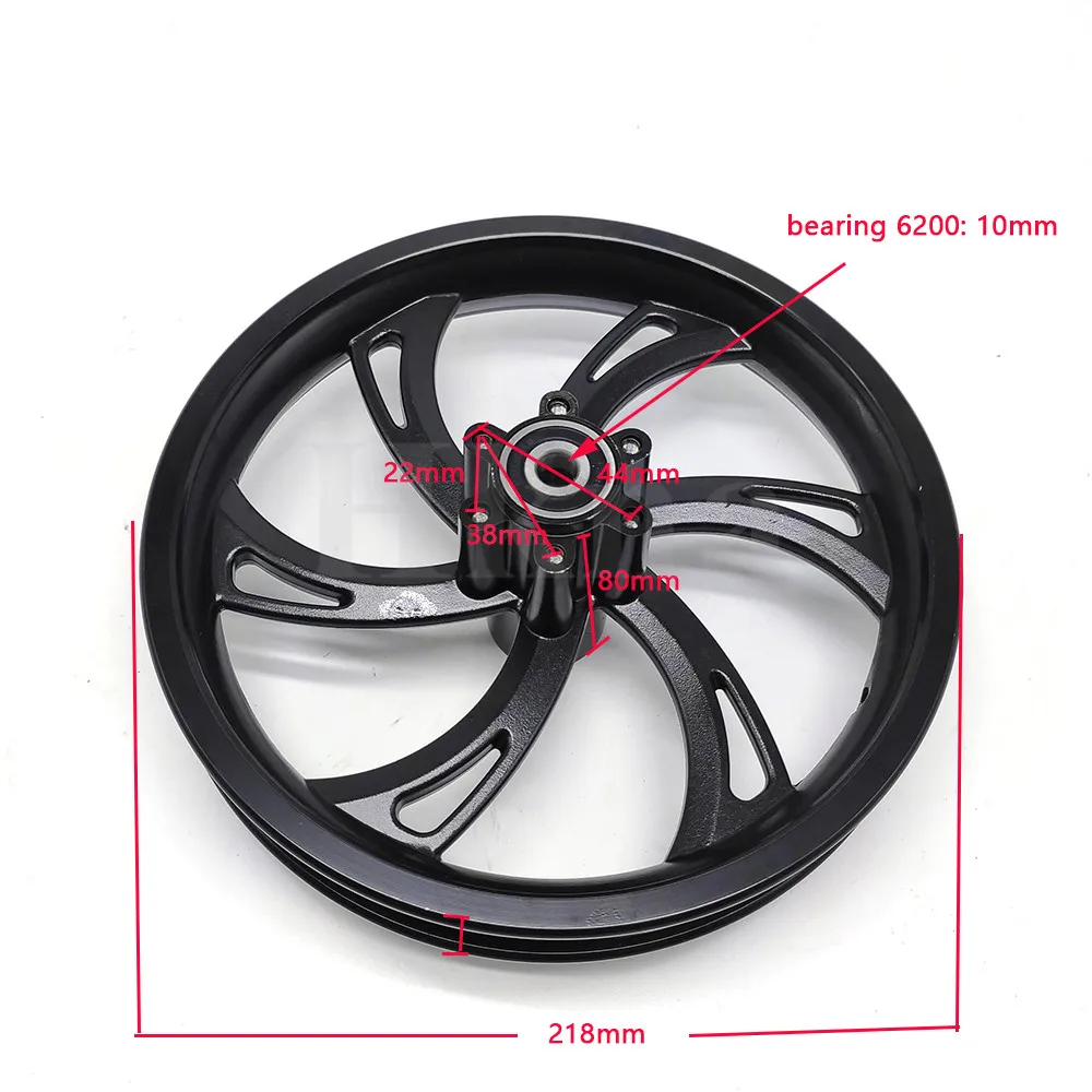 12 Inch Hub 12 1/2x 2 1/4 Electric Scooter Folding Bicycle Front Wheel 12x1.75/1.95/2.125 Aluminum Rim