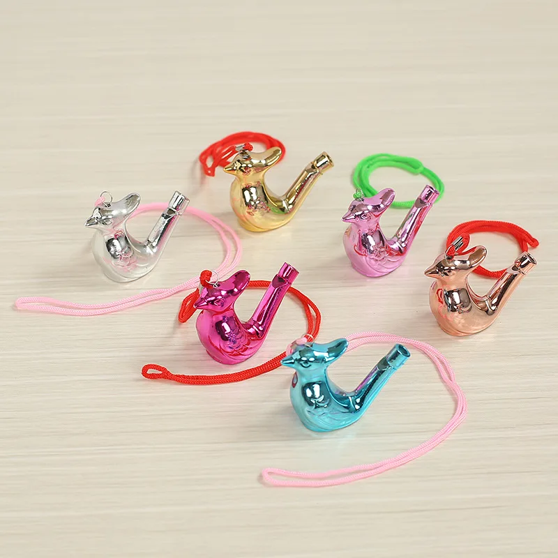 

1 шт. Гальванизированный свисток-птичка, забавная игрушка с имитацией звука птичьего пения для детей, музыкальный инструмент, оригинальный подарок, сувенир для путешествий