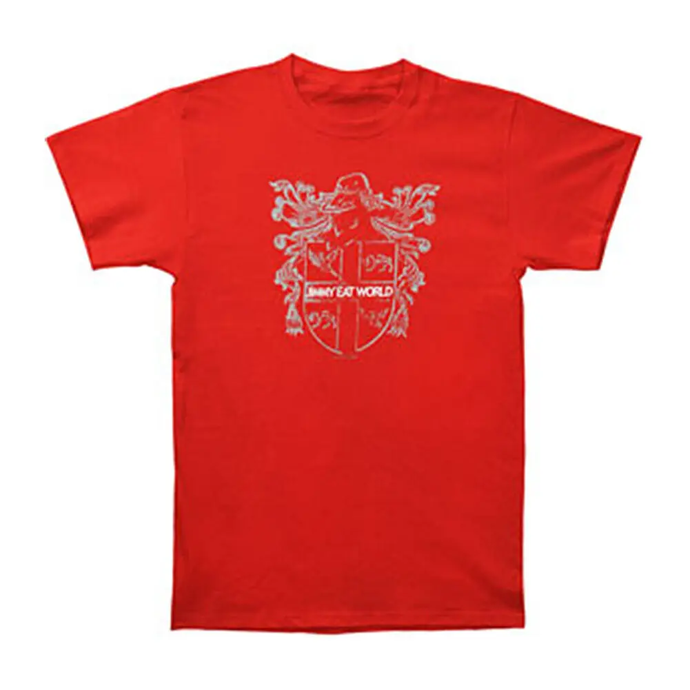 

Men's Jimmy Eat World Crest T-shirt Small Red