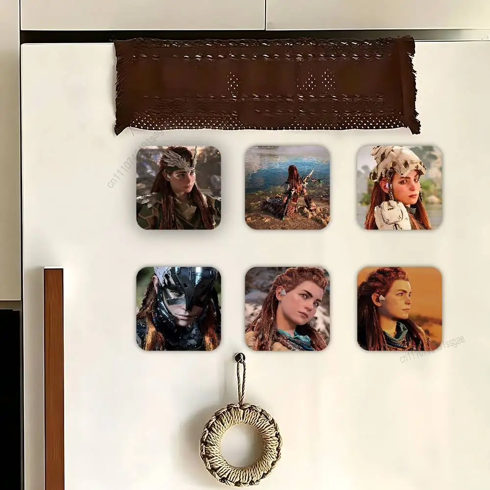 

Aloy H-Horizon Z-Zero Dawn Square Decorative Fridge Magnets for Home Kitchen Office Whiteboard & Locker