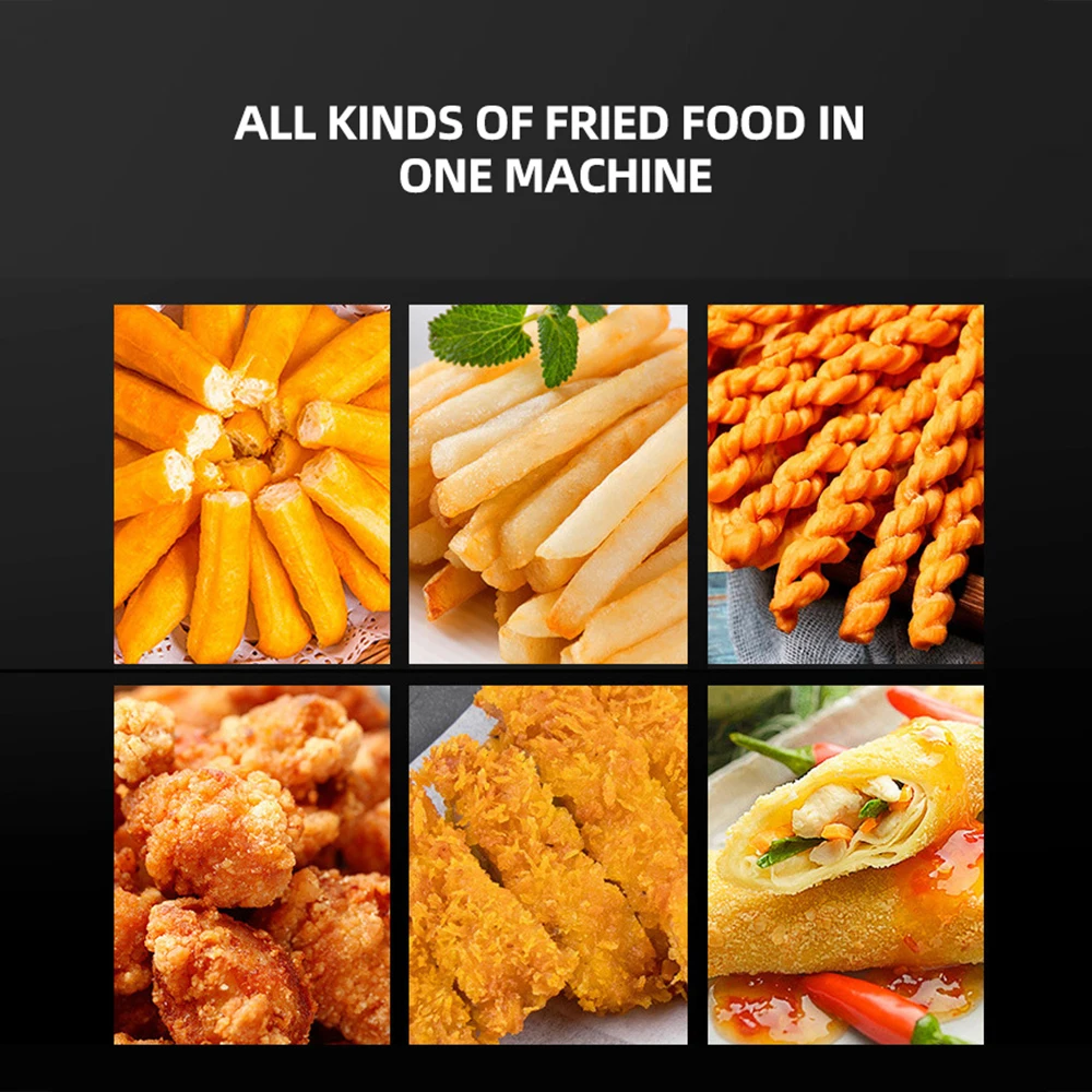 مقلاة مزدوجة من الفولاذ المقاوم للصدأ مقلاة كهربائية عميقة تجارية اسطوانة واحدة كهربائية فريدورا دي ايسيت إليكتريكا