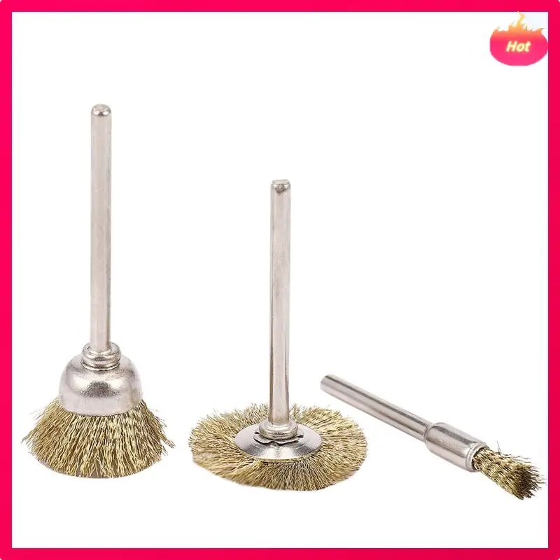 

225Pcs Copper Wire Brush Wheel Sanding Accessories For Rotary Grinder Tools