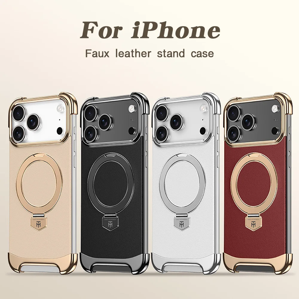 

Magnetic Luxury Wireless Charging With Stand Phone Case For iPhone 17 Pro Max 17 Pro For iPhone 17 16 15 13 14 Air Cover Funda