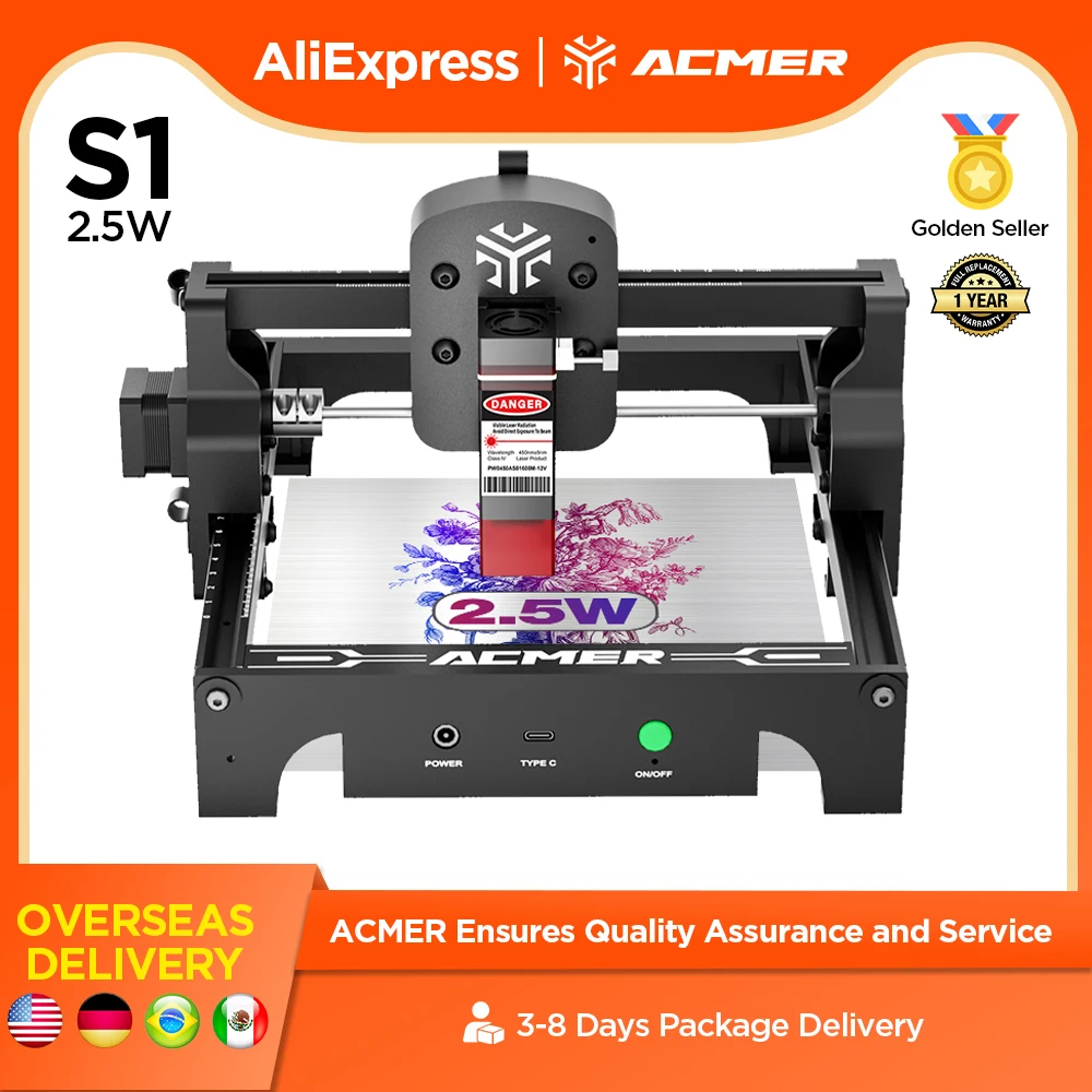 Laser Engraving 2.5W 1High precision 30W electric power Laser Cutting Machine LightburnGRBL CNC Planks Acrylic Carpentry Cutti