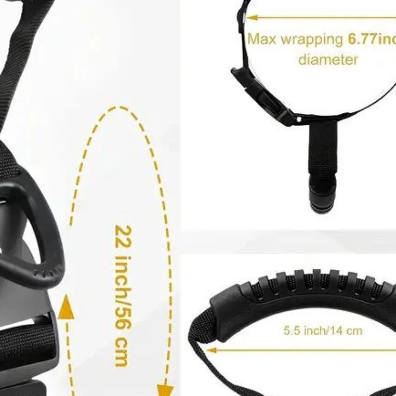 Storage Strap Heavy-Duty Hook Holder With Adjustable Buckle Nylon Heavy Cord Storage Straps Wire Management
