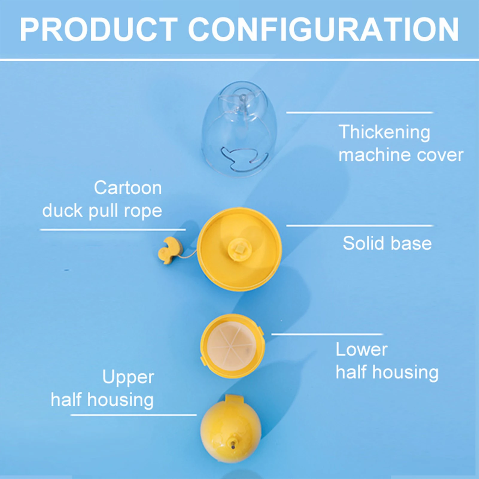 Hand Egg Shaker Egg Yolk White Mixer Multifunctional Egg Rotator Spinner With Drawstring  Portable Golden Egg Maker Kitchen Tool
