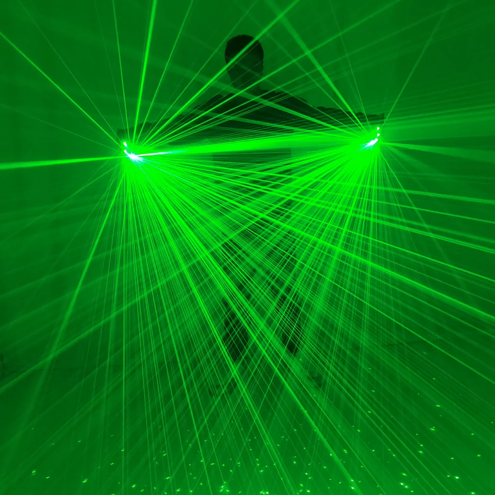 Sky Star 532nm Green Laser Gloves LED Lazer Mitten Ray Gloves For DJ Disco Music Party Wedding Festival Nightclub Club Show