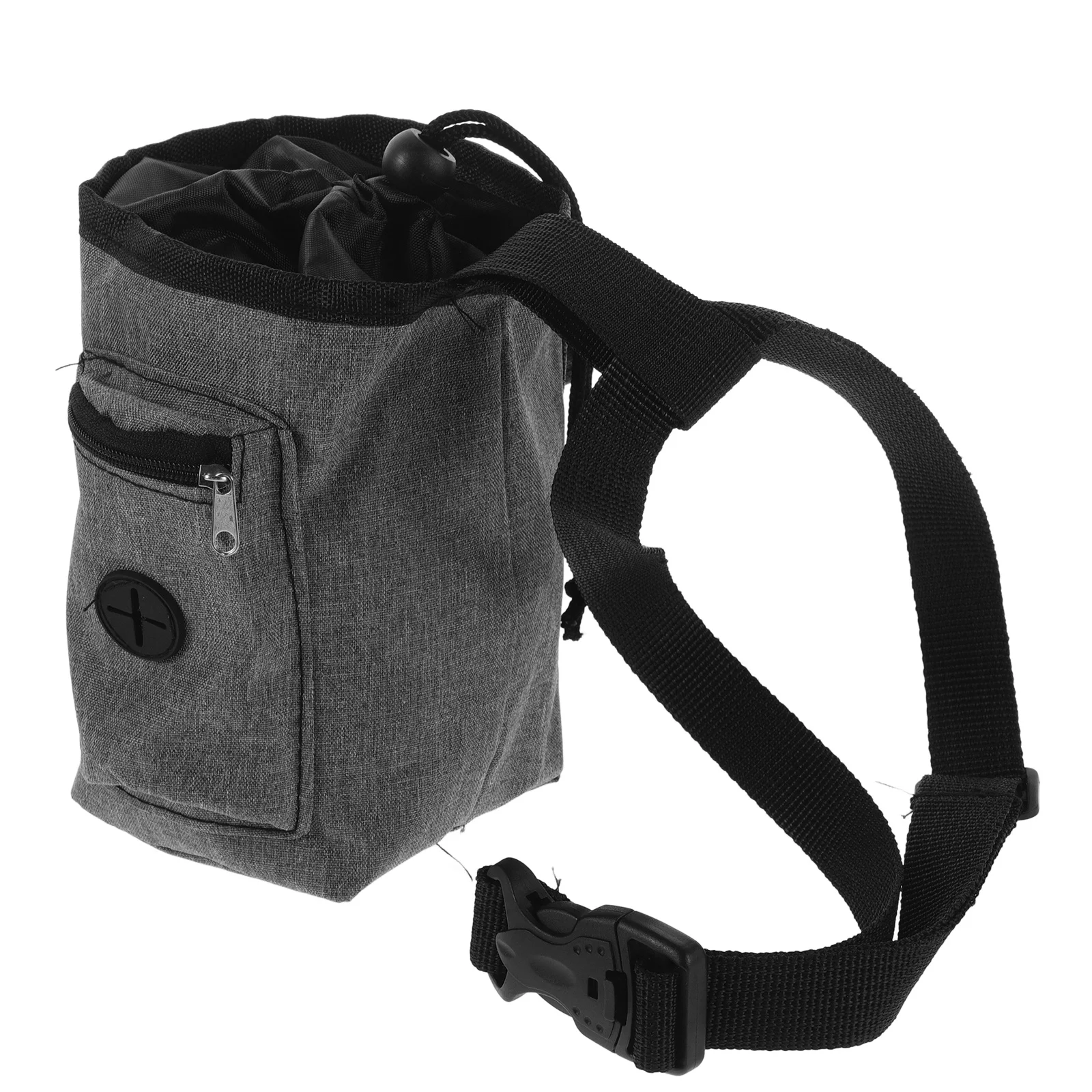 

Climbing Chalk Bag Oxford Cloth Gray Bouldering Chalk Pouch Lightweight Portable Drawstring for Rock Climbing Gym Outdoor