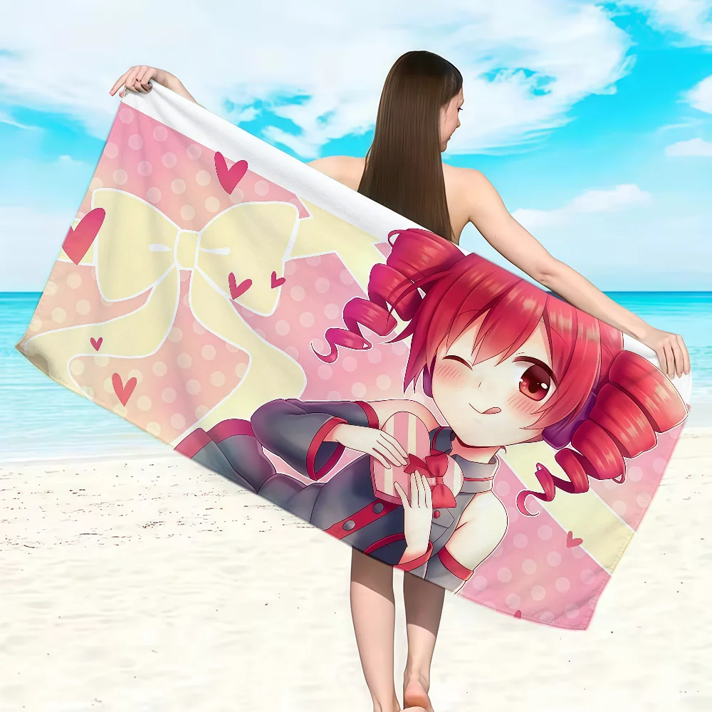 K-Kasane Teto Cute Towel Soft Lightweight Anti-Sand Large Beach Towel Quick-Drying Bath Sports Family