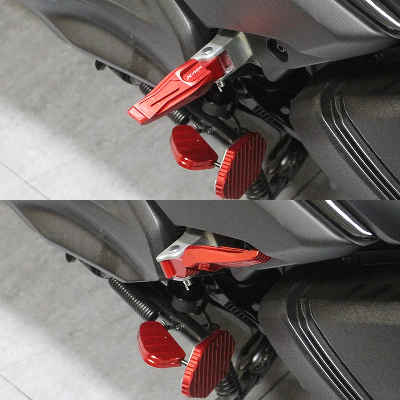 For YAMAHA XMAX300 XMAX 300 XMAX250 2017 2018 2019-2022 2023 Motorcycle Accessories Rear Foot Pegs Rests Passenger Footrests CNC