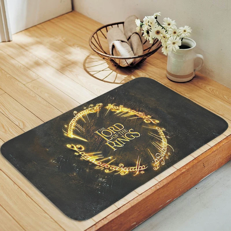 

Interior Entrance Mat L-Lords of the R-Rings Corridor Carpet Kitchen Balcony Living Room Rug Slip-resistant Hallway Doormat Home
