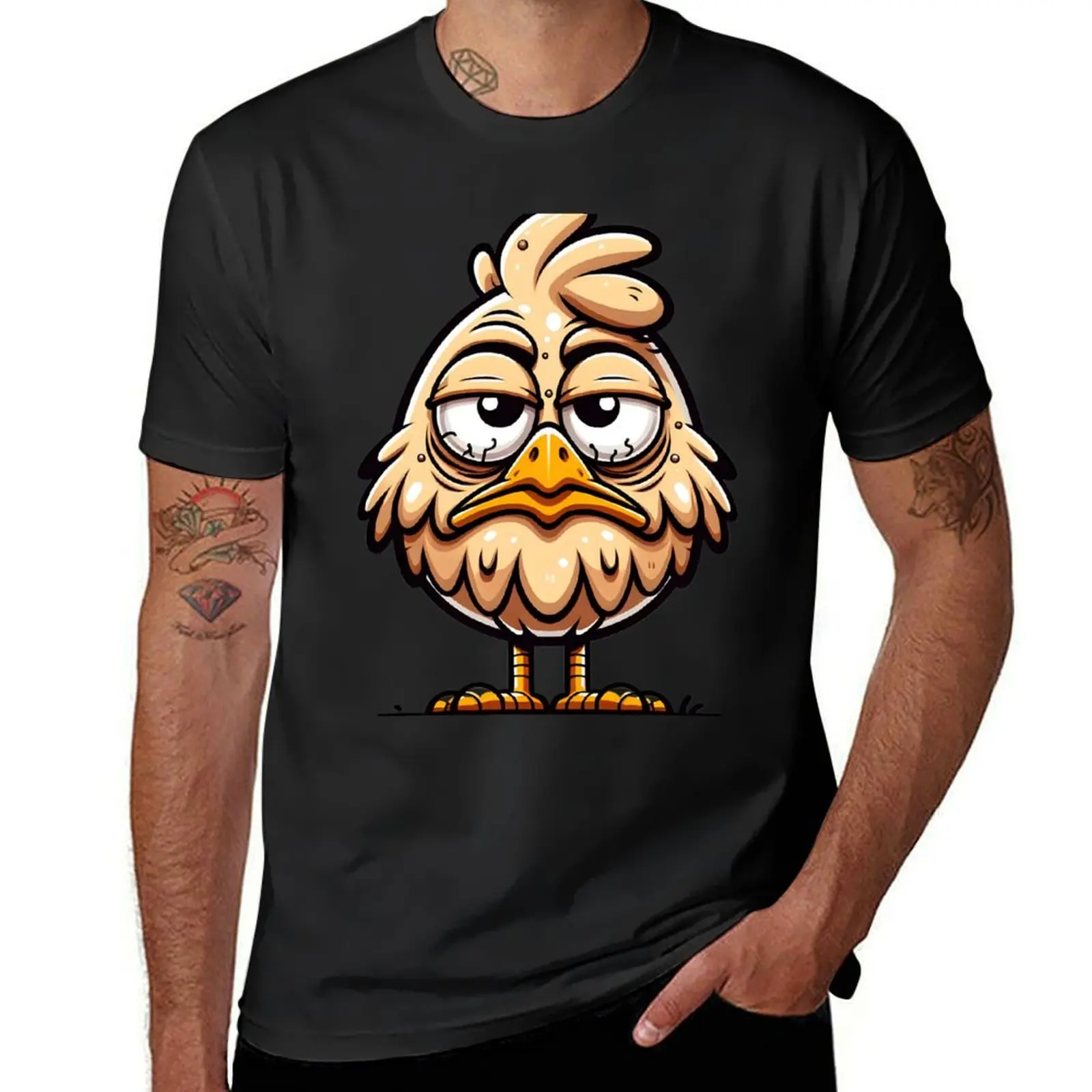 Easter Egger Chicken Sleepy Quirky Gift For Easter T-Shirt korean fashion hippie clothes sweat Men's t-shirts