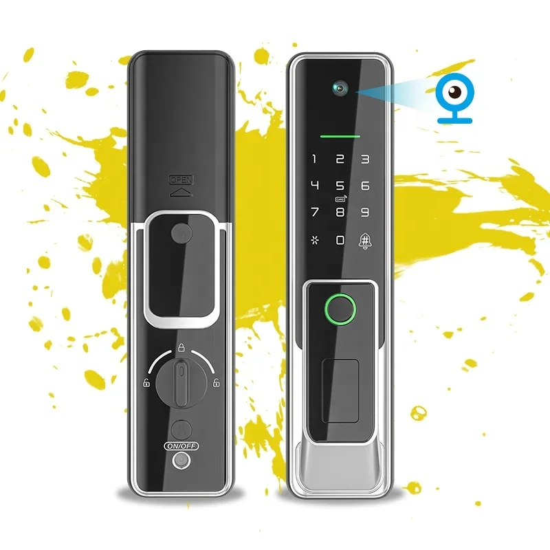 2023 Modern WiFi Tuya Smart Automatic Digital Door Lock for Apartments