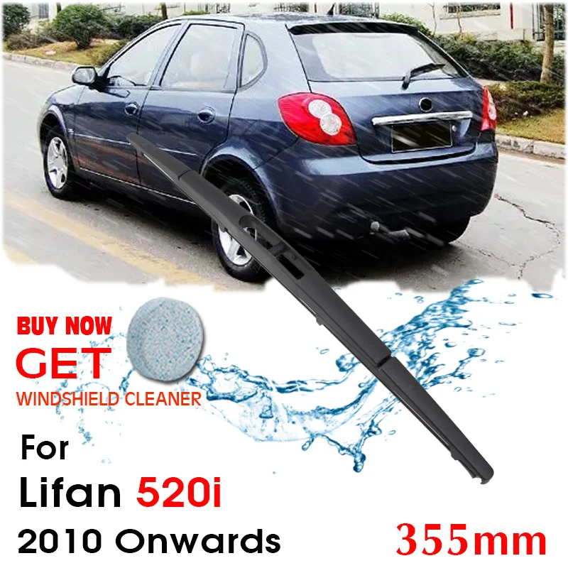 Car Wiper Blade Rear Back Window Windscreen Windshield Wipers Auto Accessories For Lifan 520i Hatchback 355mm 2010 Onwards