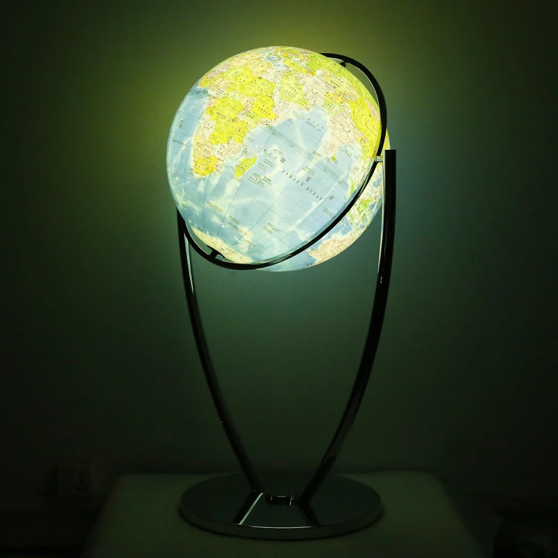 GY 100cm Large Terrestrial Globe Oversized Large HD 50cm Stereo Floor-Standing Decorations Ornaments