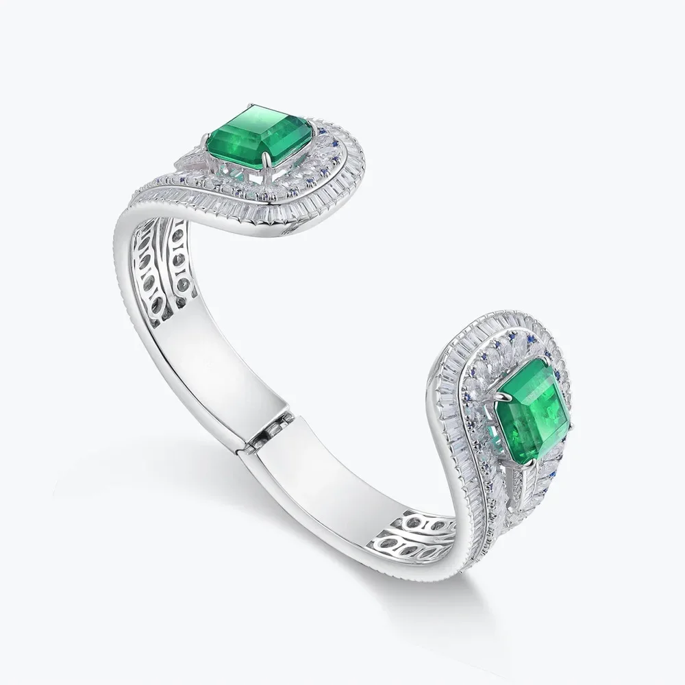 MuShan Jewelry 925 Sterling Silver Timeless Bangle Bracelet 7A Zircon Bracelets Bangles Anniversary Bracelets Bangles Women