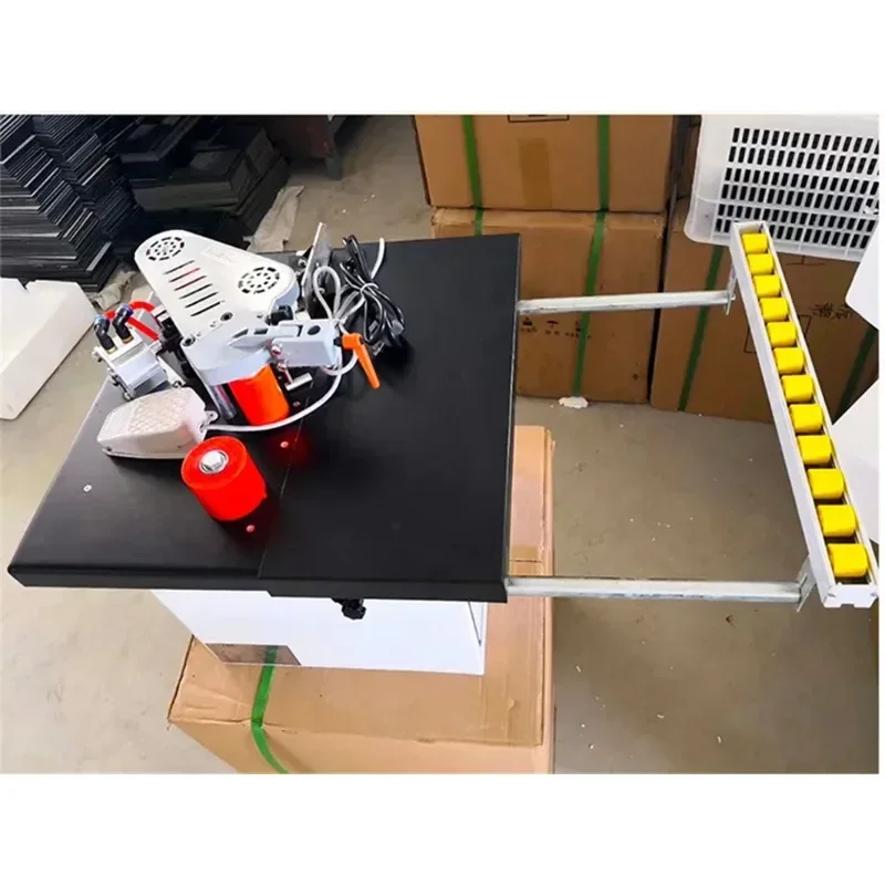 

Free shipping Original MY07 wood portable edge banding machine for MDF/further with tray and cut for edge bander free shipping