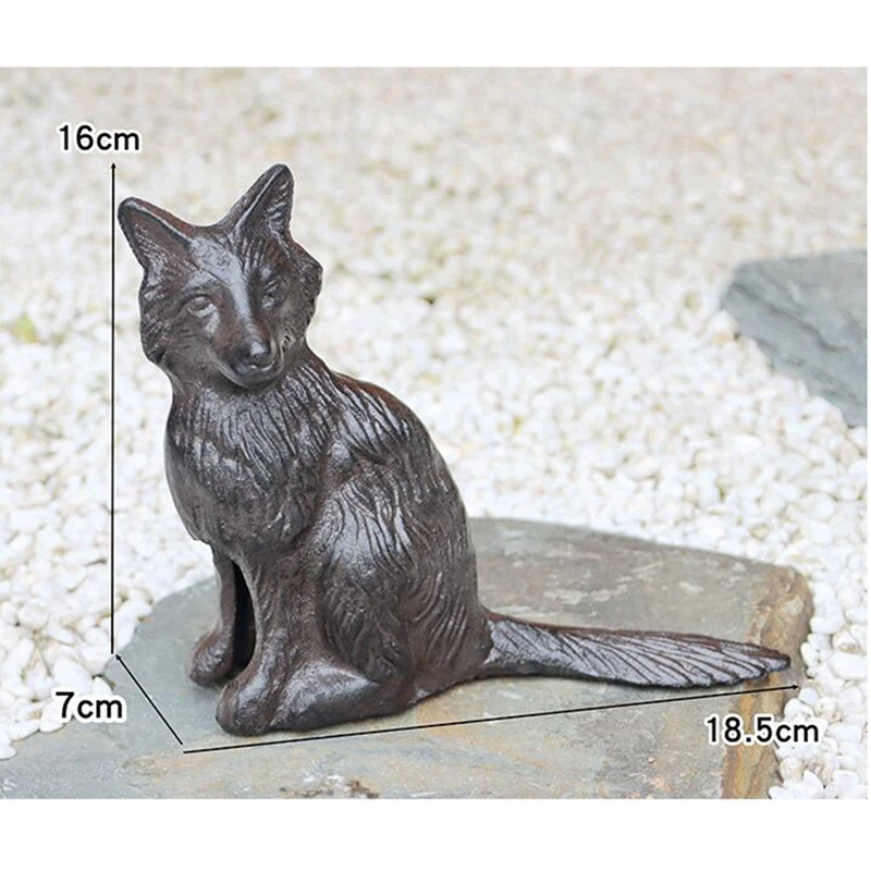 Vintage Rustic Dog Cast Iron Door Stop For Home Indoor Garden Decoration Farm House Accents Hand Crafted Stand Animal Figurines