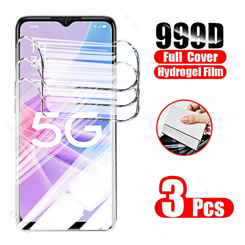 For OPPO A 56s 53s 57s 77s Front Hydrogel Film Protective for Oppo A 56 S A53s A57a A77s Screen Protectors Camera Lens Water Gel