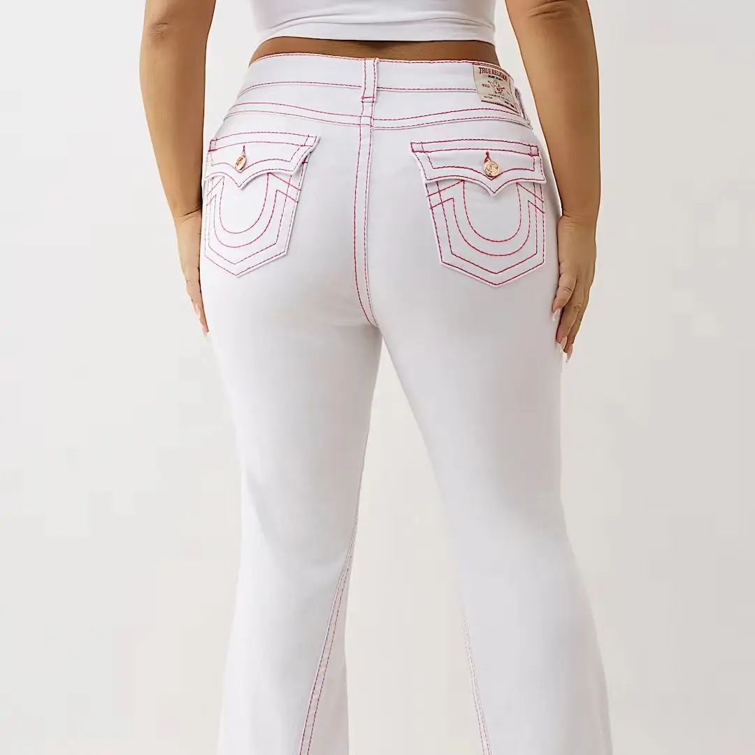 

Джинсы с вышивкой «Американский Белый Будда» для девочек с низкой талией в стиле хип-хоп, повседневные джинсы Y2k Harajuku, сексуальные новые трендовые тонкие джинсы High Street