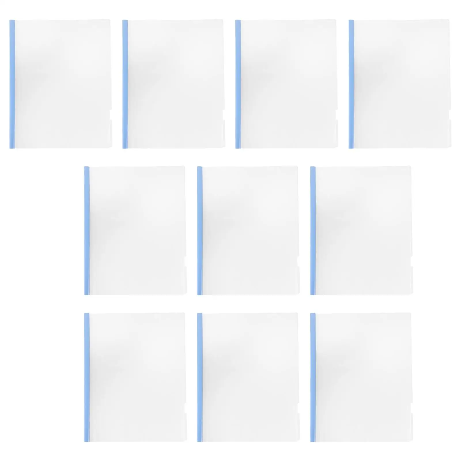 

10 Pcs Clear Report Covers with Sliding Bar Document Folder Office Paper Holders Files Organizer Lightweight Resume Binder