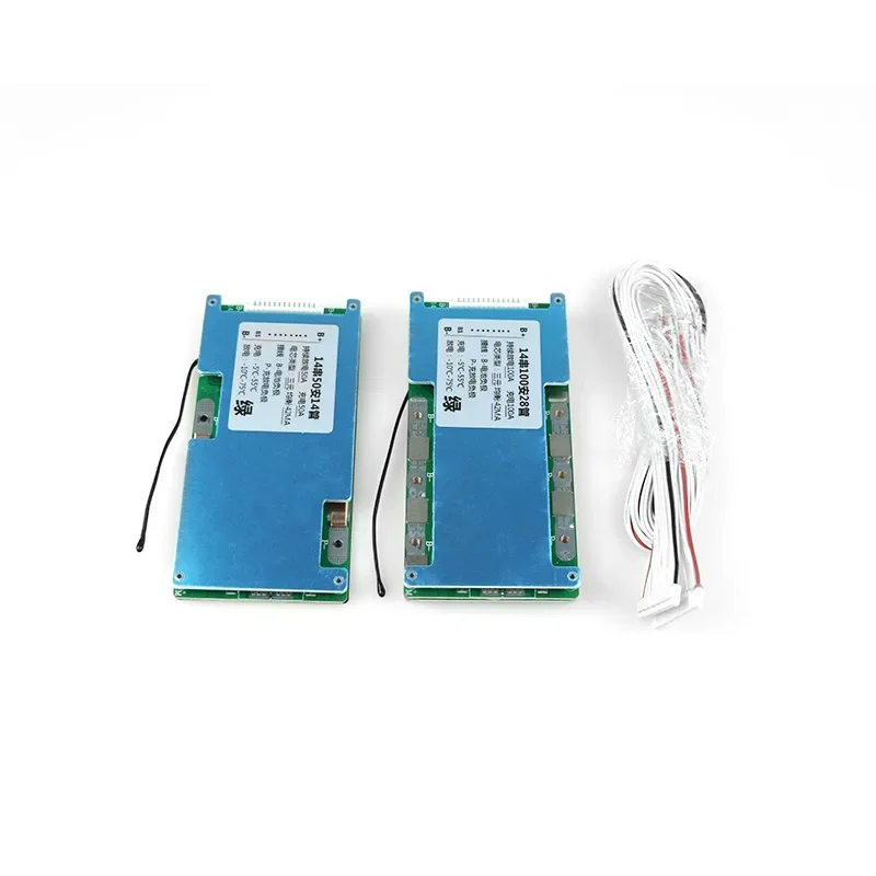 BMS 14S 51.8V 58.8V 50A 60A 100A 120A Li-ion 18650 Battery Charge Board with Balance/NTC Temperature Protection for Ebike