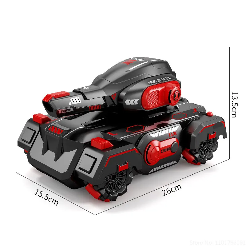 2.4G RC Armored Cars Children Toys Remote Control Car Toys Gesture Controlled Water Bomb Tank Electric Car for Boys Kid Toy Gift