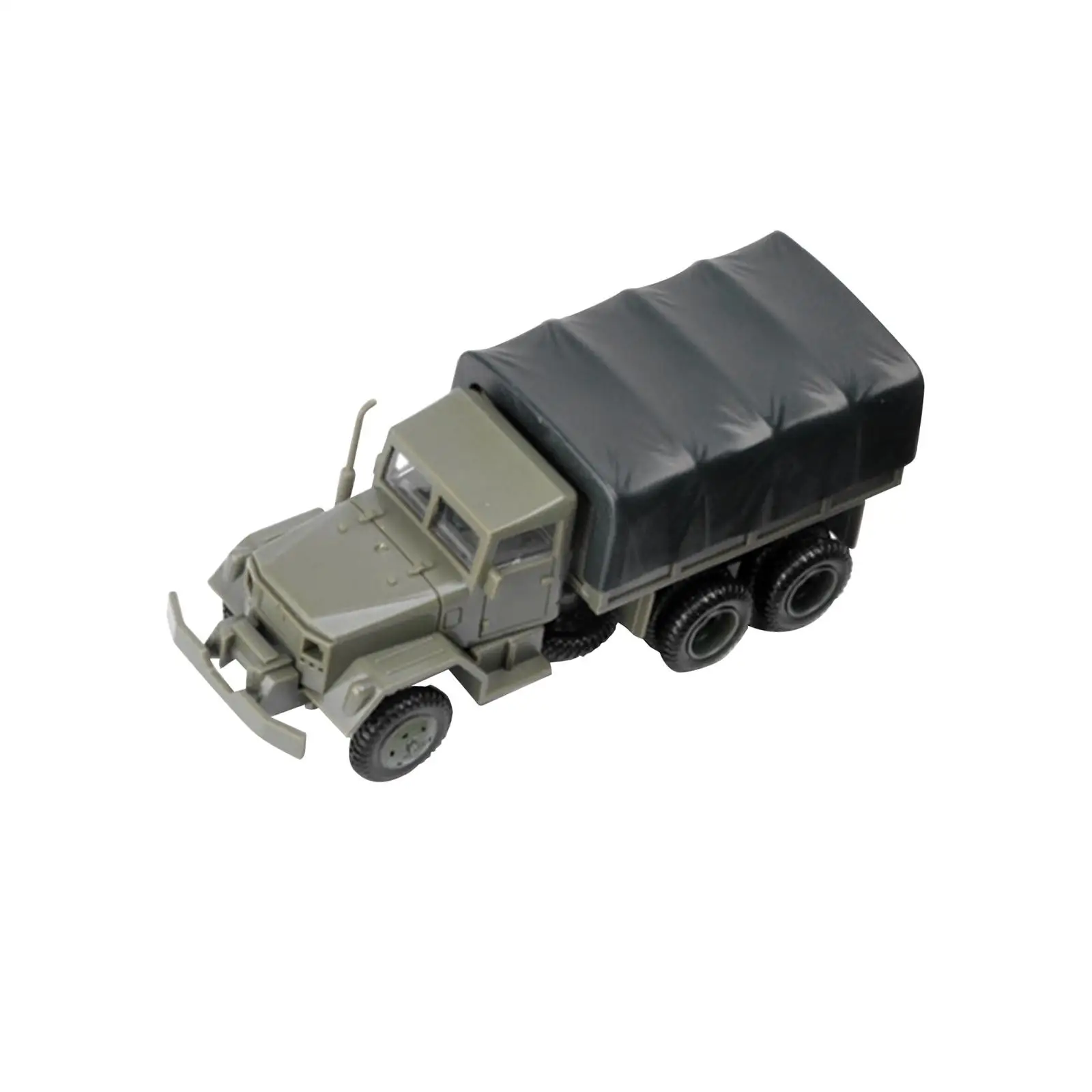 1/72 4D Assemble Truck Vehicle Model Toy, Micro Landscape Building Party Favors, Tabletop Decor Sand Table Scene