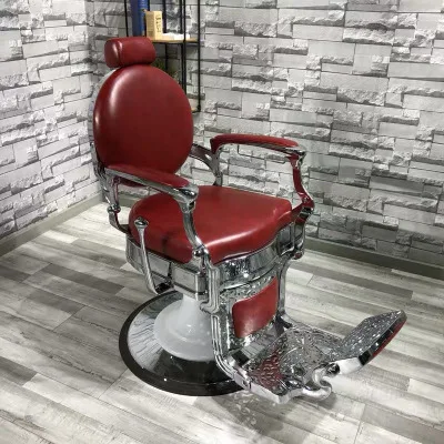 

Retro Lifting Swivel Beauty Hairdressing Armrest Salon Furniture Barber Chair