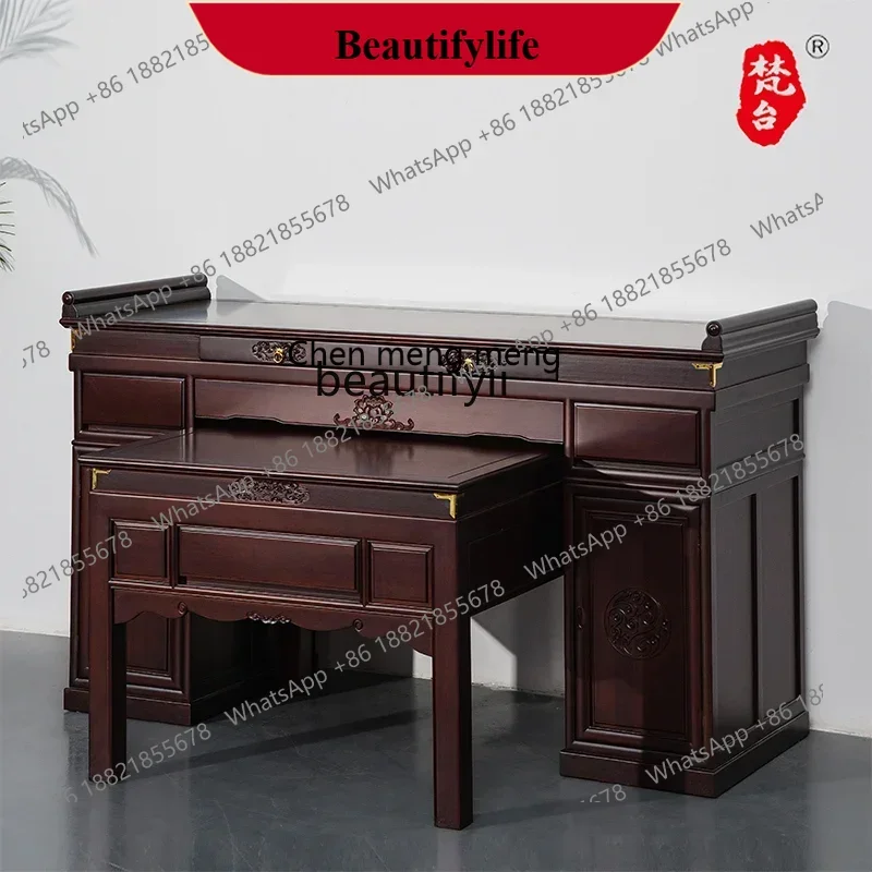 

D178 New Chinese-style table solid wood, simple table table, Gongtai incense table, middle hall table