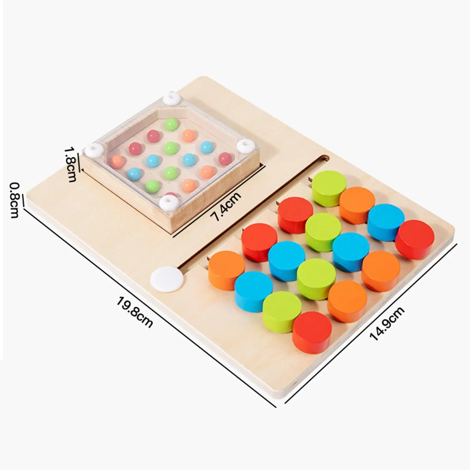 Color Matching Slide Puzzle Toy Fine Motor Skill Preschool Educational for Ages 3 4 Years Old Kids Boys and Girls Birthday Gifts