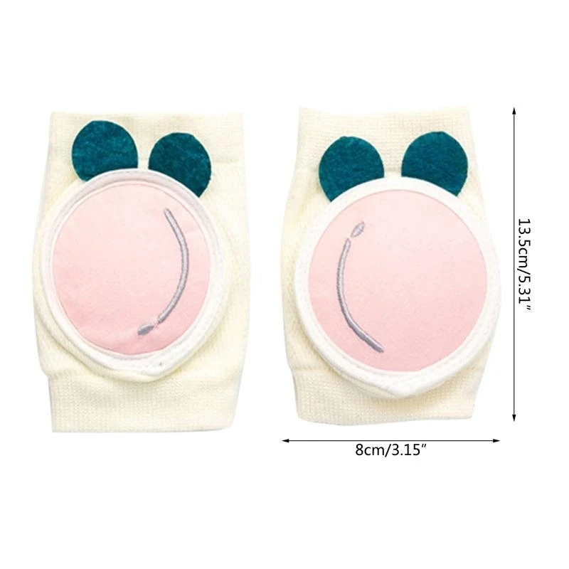 J15U 1 زوج منصات الركبة الطفل للزحف الرضع نيبادس قابل للتعديل مرونة الساق دفئا