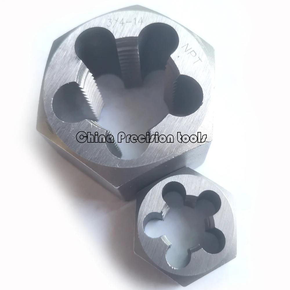 American tapered Pipe Thread Hexagonal die nut Right hand Hexagon Dies nuts NPT 1/16 1/4 1/8 3/8 1/2 3/4 NPT1/4 NPT3/8 NPT1/2